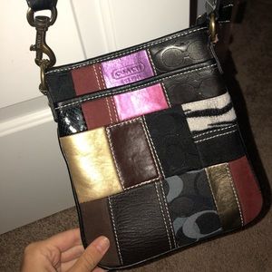 Mixed Patterned Coach Purse